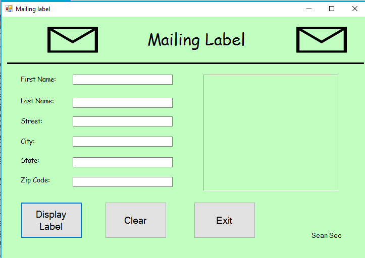 Mailing Label